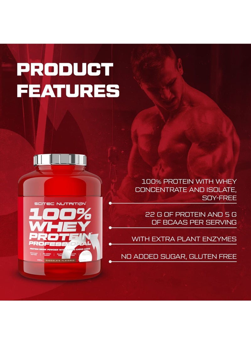 Scitec - Scitec Nutrition 100% Whey Protein Professional  2350g, Vanilla Very Berry - Image 1