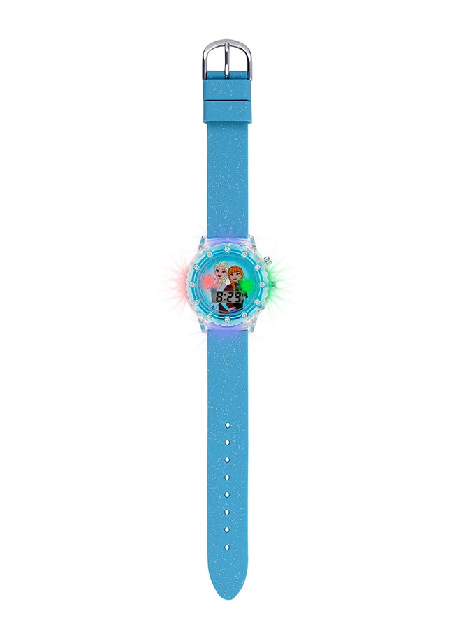 Disney - Girl's Digital Round Shape Silicone Wrist Watch FZN4087ARGSET - 33 Mm - Image 1