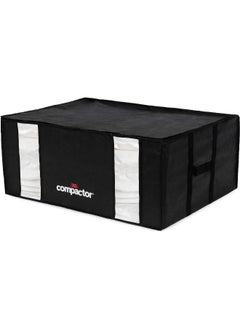 COMPACTOR Space Saving Semi Rigid Zipper Closure Vacuum Storage Box Black and Clear 210 L RAN8943  - Image 3