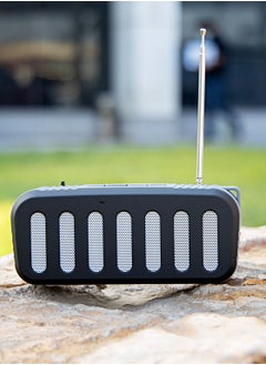 GEEPAS Rechargeable Bluetooth Speaker, TWS Connection GMS11184 Portable Wireless Speakers 1200mAh Battery BT/ TF Card/ AUX/ USB Playback For Home, Party, Outdoor  - Image 1