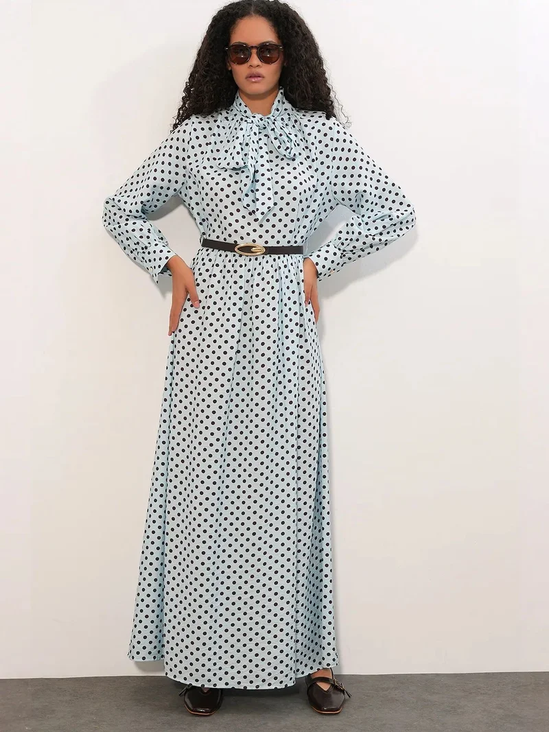 BDART Polka Dot Maxi Shirt Dress