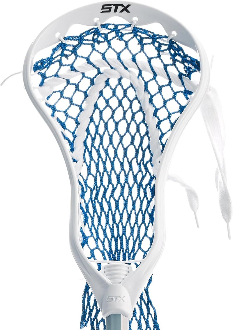 STX FiddleSTX Three Player Game Set with Two Field Player Sticks, One Goalie Stick, Mini Goal, and Balls - White/Grey - Image 4