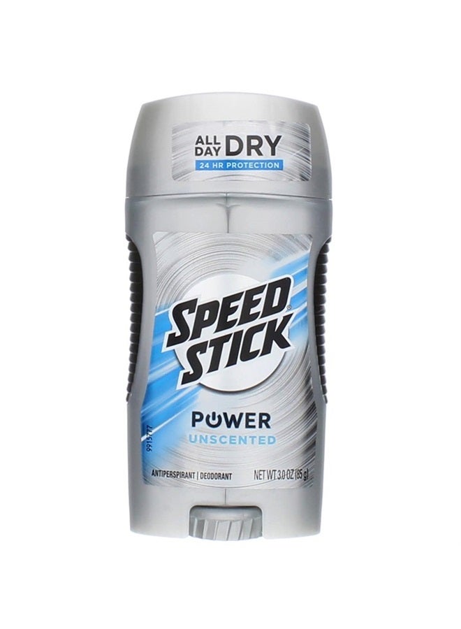 Speed Stick Power Anti-Perspirant Deodorant Unscented 3 oz (Pack of 7) - Image 2