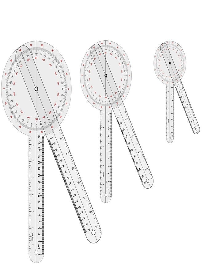 أويكي مجموعة مقياس الزوايا 2-3 قطع 12 بوصة، 8 بوصة، 6 بوصة / 360 درجة - Image 1
