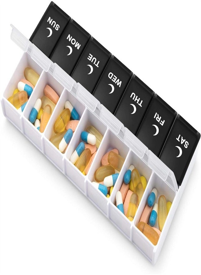 DMG TECH Pill Organizer Portable Travel 7 Days Medicine Storage Organizer  - Image 3