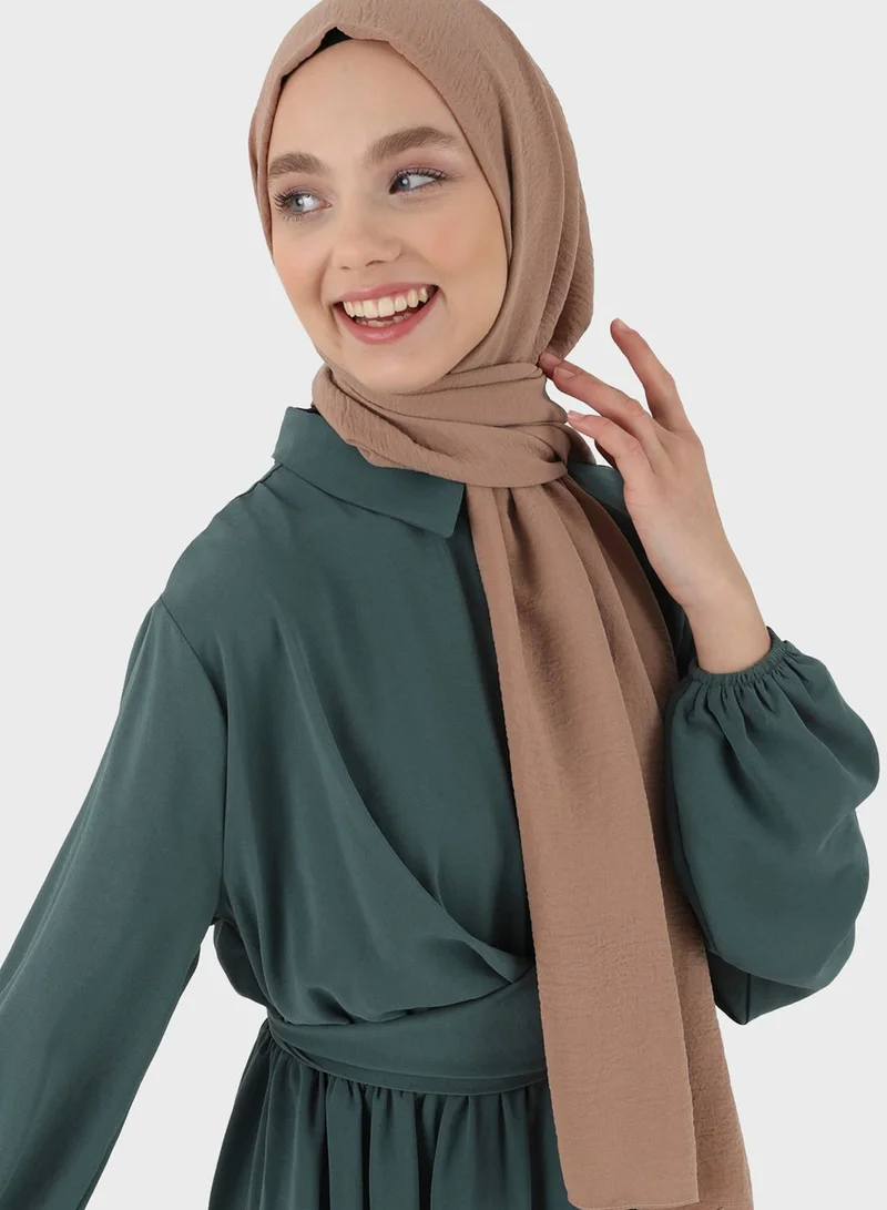Tuva Shawl by Modanisa Crepe Jazz Lightweight Scarves