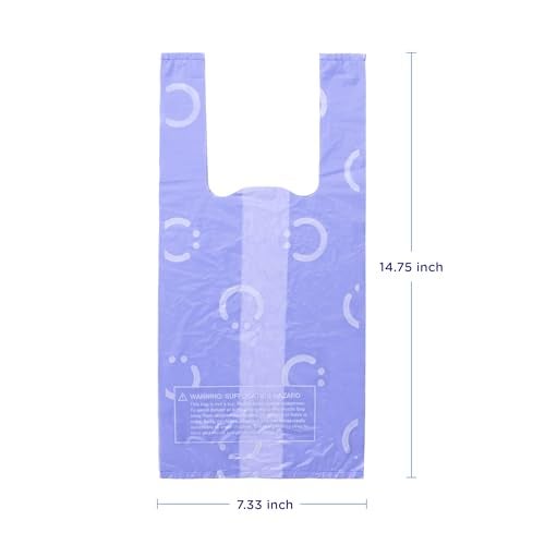 Ubbi Disposable Nappy Sacks, Lavender Scented, Easy-To-Tie Tabs, Baby Diaper Disposal or Pet Waste Bags, Value Pack, 400 Count - Image 2