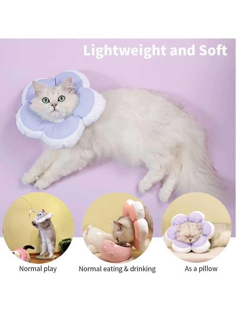 Generic Cat Cone Collar Waterproof and Soft Cone Collars for Cat Wound Healing Protective Cone After Surgery Elizabethan Collars for Kitten Pets S  - Image 2