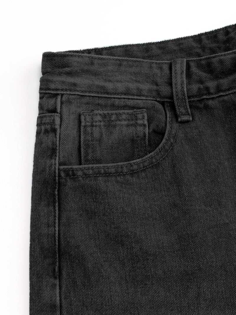 CIDER Wide Leg Jeans for Women High Waisted Denim Pants Boyfriend Jeans Trendy Casual Summer Bottom Black - Image 2
