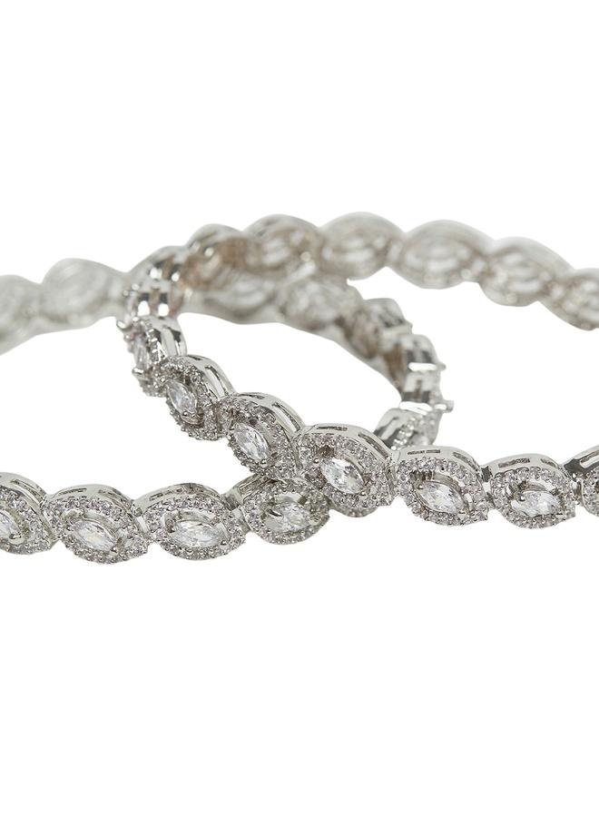 VOYLLA CZ Elegance Shiny Stones Designer Bangles - Image 3