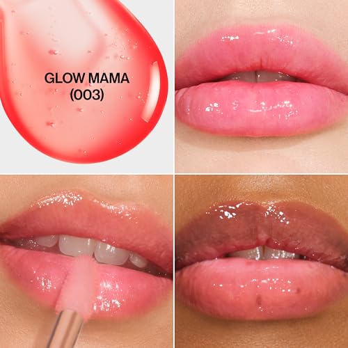 REVLON Super Lustrous Glimmer Lip Oil Moisturizing Tinted Shiny Finish Made with PlantBased Squalane 003 Glow Mama 013 fl oz - Image 3