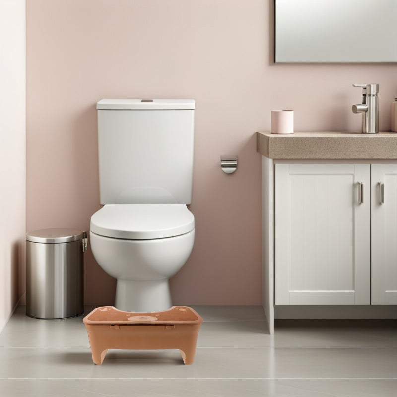 Toilet Step Stool: Toilet Squatting Assistance Step - Bathroom Stool Bathroom Footrest With Storage Compartment For Home And Hotel Coffee - Image 5