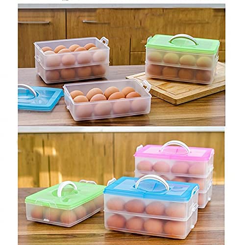 DRODRM Plastic Three Layer Refrigerator 36 Eggs Storage Box Airtight Basket Made in India EGG BOX 36 GRID - Image 5