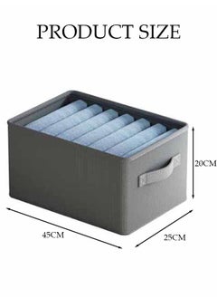 DUNISO 3pcs Closet Storage Box with Handle, Foldable Cube Storage Bins Sturdy Closet Organizer System for Clothing, Jeans, Toys, Books, Shelves, Closet, Wardrobe  - Image 2