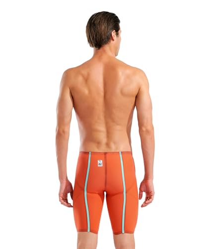 ARENA Powerskin Carbon Glide Mens Racing Jammer Athletic Tech Suit Competitive Racing Swimsuit Endurance Swimwear Sunset Coral US Size 28 - Image 3