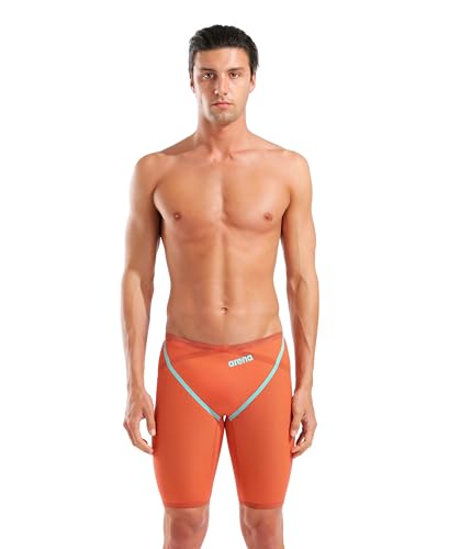 ARENA Powerskin Carbon Glide Mens Racing Jammer Athletic Tech Suit Competitive Racing Swimsuit Endurance Swimwear Sunset Coral US Size 28 - Image 1