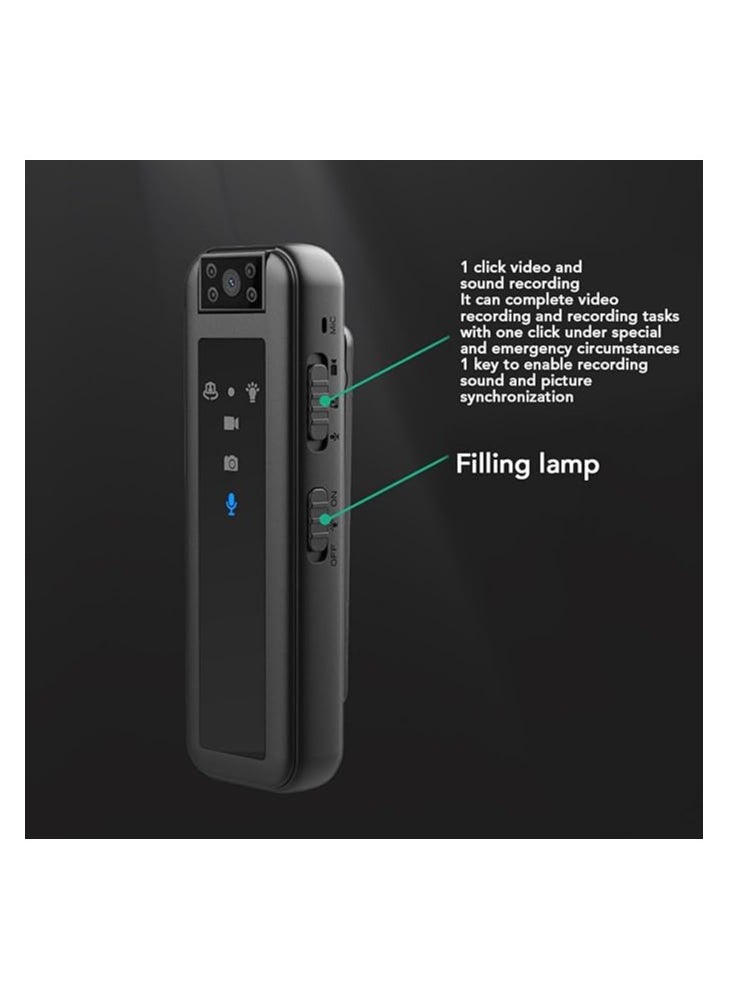 Generic Wearable Mini Video Recorder with Night Vision – 1080P HD Recording, 180° Rotatable Lens, Portable Pocket Camera for Walking, Riding, Outdoor, and Home Use  - Image 3