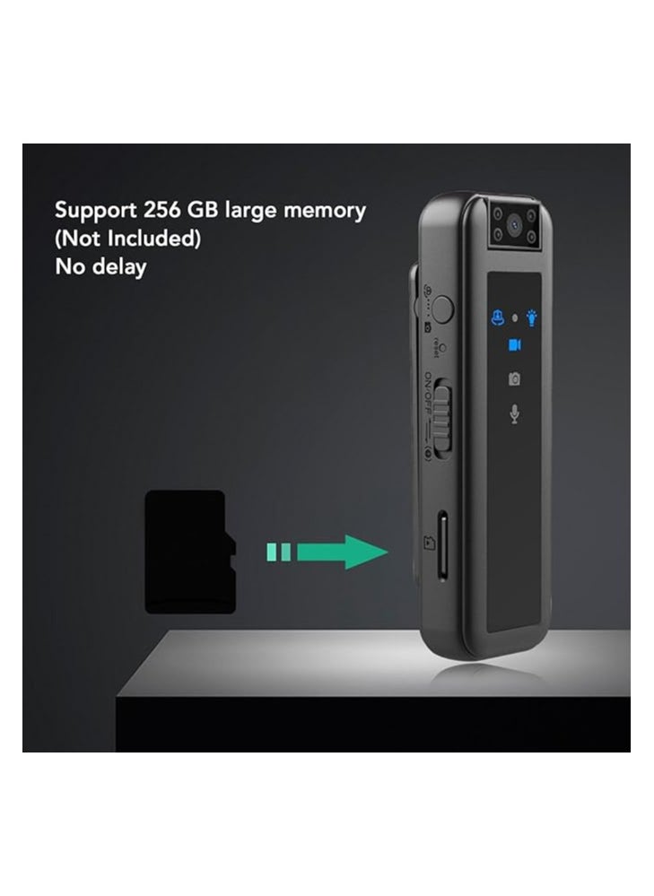 Generic Wearable Mini Video Recorder with Night Vision – 1080P HD Recording, 180° Rotatable Lens, Portable Pocket Camera for Walking, Riding, Outdoor, and Home Use  - Image 4