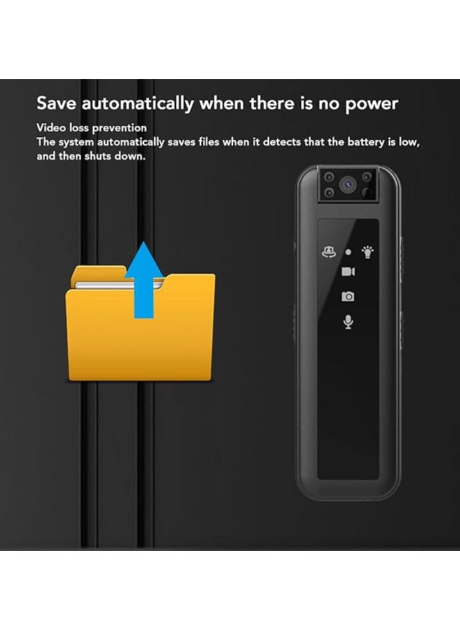 Generic Wearable Mini Video Recorder with Night Vision – 1080P HD Recording, 180° Rotatable Lens, Portable Pocket Camera for Walking, Riding, Outdoor, and Home Use  - Image 5