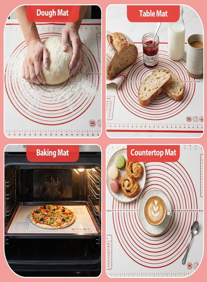 Shudyear Silicone Baking Mat Non-Slip with Measurements & Conversion Chart, Large 27.5 x 19.7 Inch Baking Mat for Rolling Pin, Dough Kneading, Sourdough Bread Baking Supplies, Kitchen Silicone Mat - Image 4
