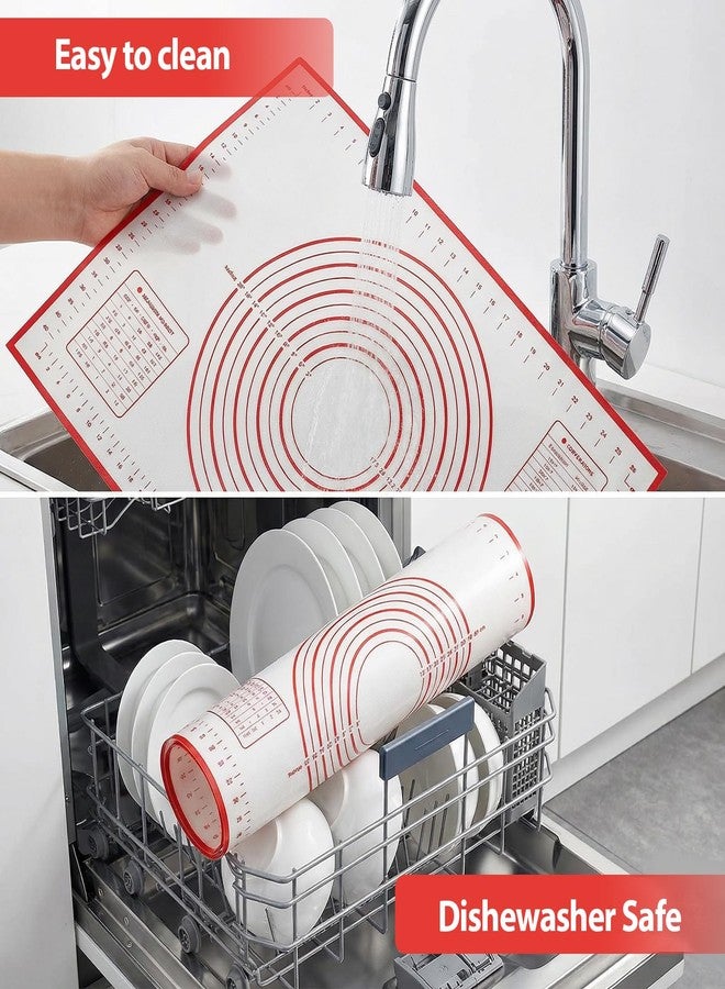 Shudyear Silicone Baking Mat Non-Slip with Measurements & Conversion Chart, Large 27.5 x 19.7 Inch Baking Mat for Rolling Pin, Dough Kneading, Sourdough Bread Baking Supplies, Kitchen Silicone Mat - Image 5