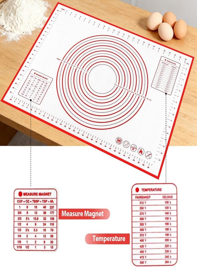 Shudyear Silicone Baking Mat Non-Slip with Measurements & Conversion Chart, Large 27.5 x 19.7 Inch Baking Mat for Rolling Pin, Dough Kneading, Sourdough Bread Baking Supplies, Kitchen Silicone Mat - Image 3