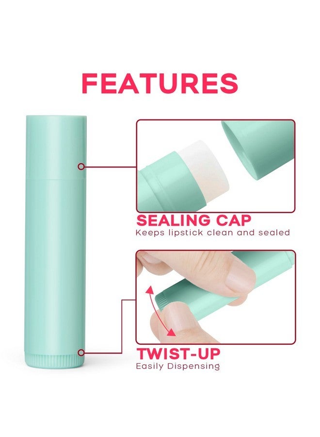 JuLand Lip Balm Tubes Kit with Tray and Scraper - 50 Packs 5.5ml (3/16 Oz) BPA-Free Lip Balm Containers, Leak-Free Empty Lipstick Tubes for DIY Lip Balm Filling Making Kits - Image 3