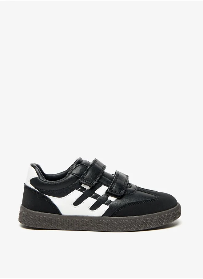 Mister Duchini Boys Sneakers with Hook and Loop Closure