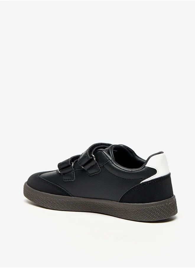 Mister Duchini Boys Sneakers with Hook and Loop Closure