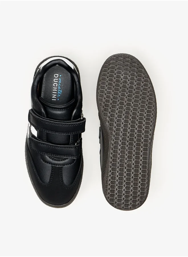 Mister Duchini Boys Sneakers with Hook and Loop Closure