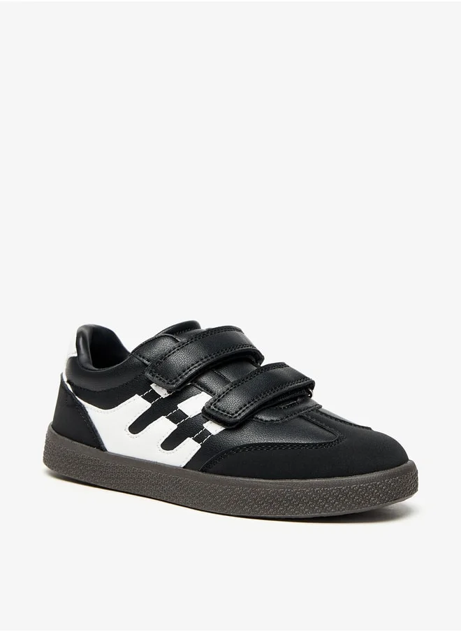 Mister Duchini Boys Sneakers with Hook and Loop Closure