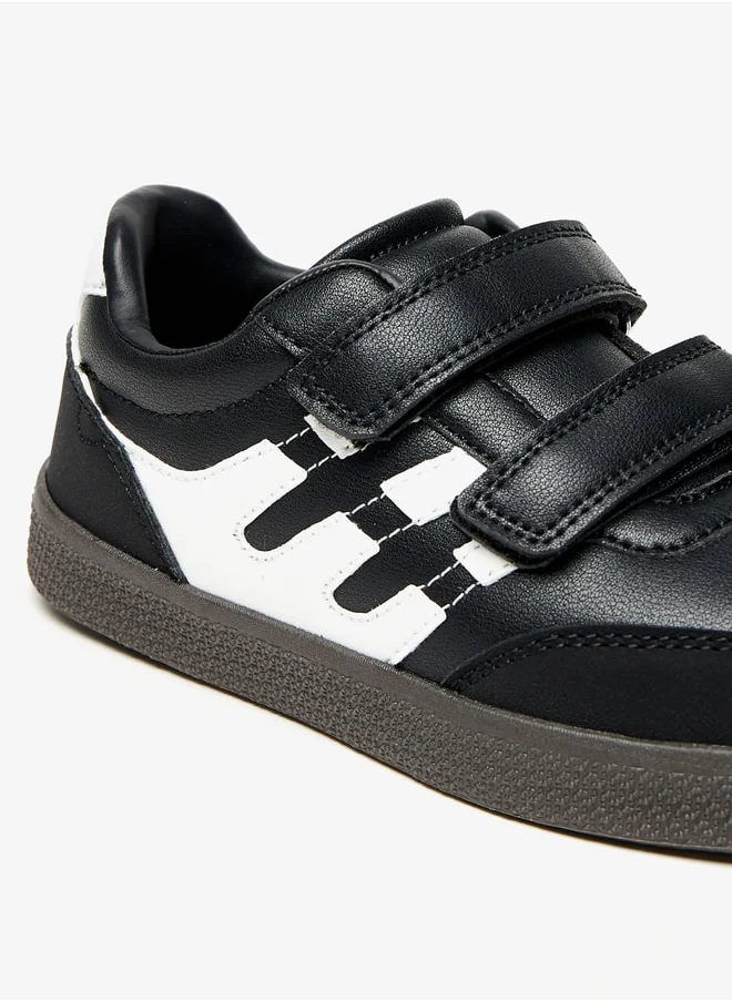 Mister Duchini Boys Sneakers with Hook and Loop Closure
