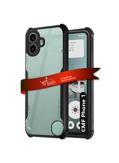Nothing CMF Phone 1 5G 2024 Hybrid TPU Silicone With Raised Armour Bumpers Slim Case Cover - Black