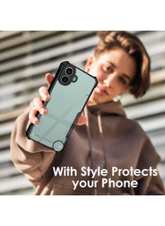 Wtech Nothing CMF Phone 1 5G 2024 Hybrid TPU Silicone With Raised Armour Bumpers Slim Case Cover - Black  - Image 3