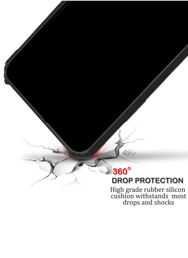 Wtech - Nothing CMF Phone 1 5G 2024 Hybrid TPU Silicone With Raised Armour Bumpers Slim Case Cover - Black - Image 1