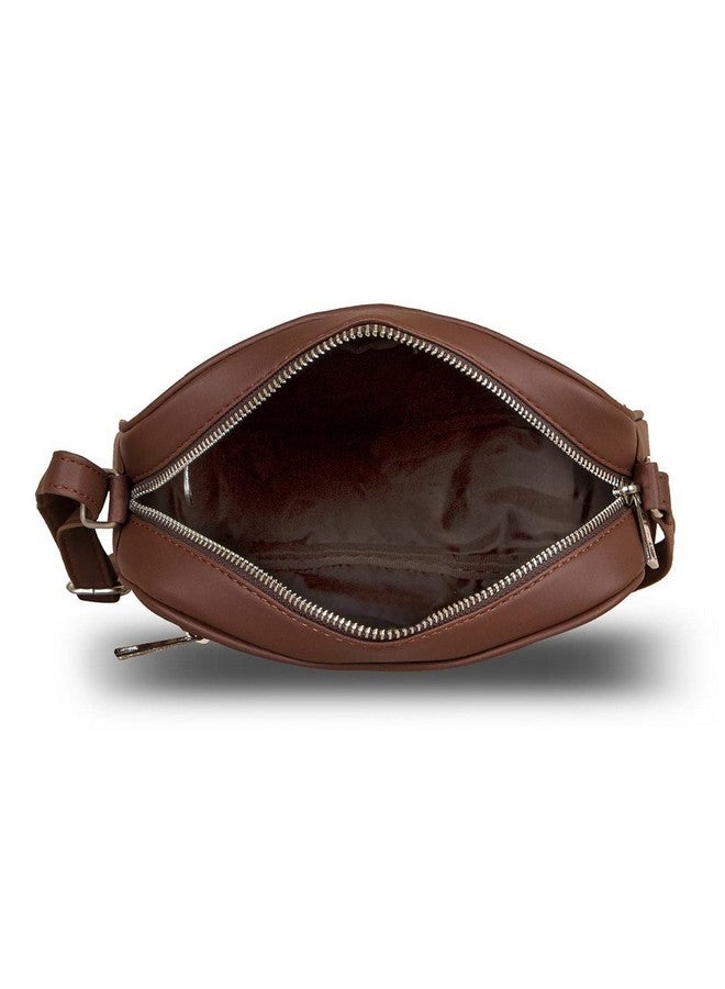 ZOUK حقيبة كتانية مزخرفة زوك للنساء من الجلد النباتي الأزرق لحقيبة كاجوال للسفر للفتيات/السيدات - Image 5