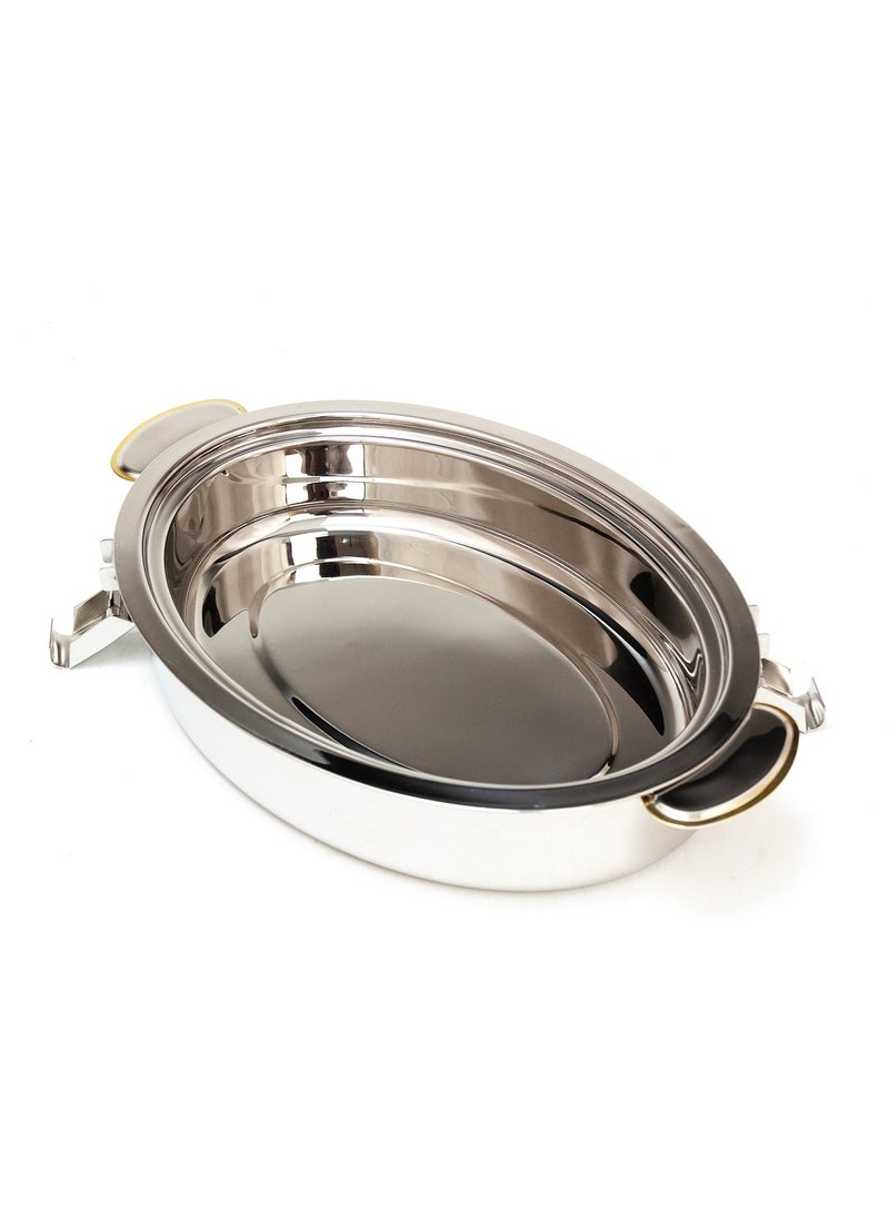 Sanjana Stainless Steel Insulated Samina Oval Shape Hotpot with Lid Lock Holder 12000ML  - Image 5