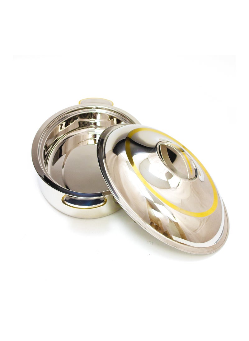 Sanjana Stainless Steel Insulated Samina Oval Shape Hotpot with Lid Lock Holder 12000ML  - Image 4