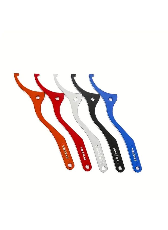 CNC Aluminum Rear Shock Absorber Adjustment Wrench WP Blue for KTM Husqvarna SX XC SXF XCW XCF EXC EXCF FC FE TC TE TX FX 125 200 250 300 350 400 450 500 Models Polished Finish Durable Lightweight Design Easy Installation Enhanced Control Comfort Sleek Metallic High Quality Motorcycle Maintenance - Image 3