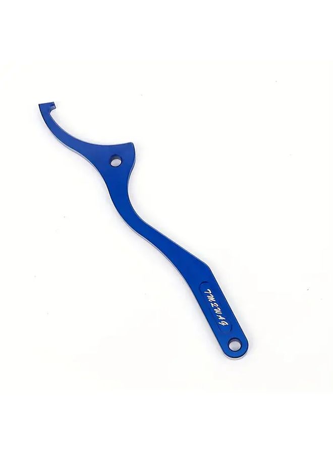 CNC Aluminum Rear Shock Absorber Adjustment Wrench WP Blue for KTM Husqvarna SX XC SXF XCW XCF EXC EXCF FC FE TC TE TX FX 125 200 250 300 350 400 450 500 Models Polished Finish Durable Lightweight Design Easy Installation Enhanced Control Comfort Sleek Metallic High Quality Motorcycle Maintenance - Image 4