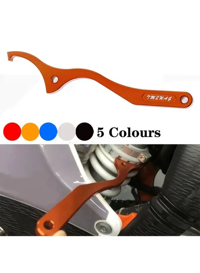 CNC Aluminum Rear Shock Absorber Adjustment Wrench WP Blue for KTM Husqvarna SX XC SXF XCW XCF EXC EXCF FC FE TC TE TX FX 125 200 250 300 350 400 450 500 Models Polished Finish Durable Lightweight Design Easy Installation Enhanced Control Comfort Sleek Metallic High Quality Motorcycle Maintenance - Image 1
