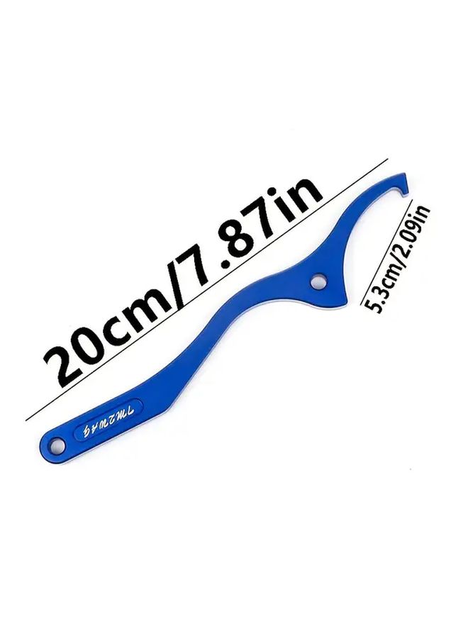 CNC Aluminum Rear Shock Absorber Adjustment Wrench WP Blue for KTM Husqvarna SX XC SXF XCW XCF EXC EXCF FC FE TC TE TX FX 125 200 250 300 350 400 450 500 Models Polished Finish Durable Lightweight Design Easy Installation Enhanced Control Comfort Sleek Metallic High Quality Motorcycle Maintenance - Image 2