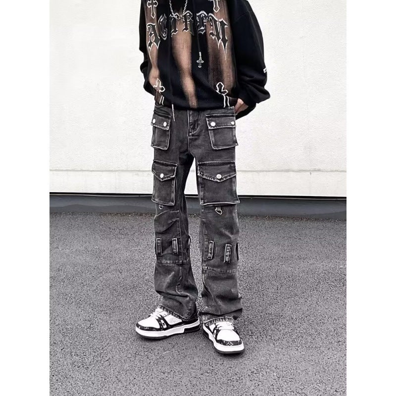 Unisex Casual Daily Denim Jeans - Image 2
