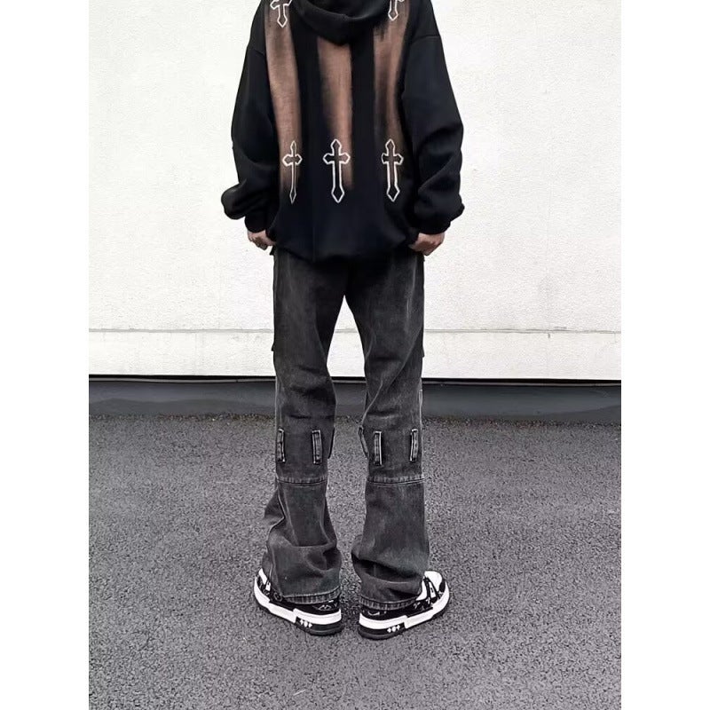Unisex Casual Daily Denim Jeans - Image 1