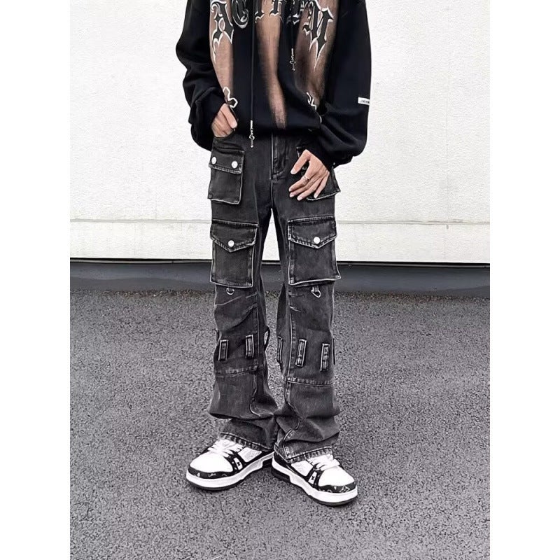 Unisex Casual Daily Denim Jeans - Image 3