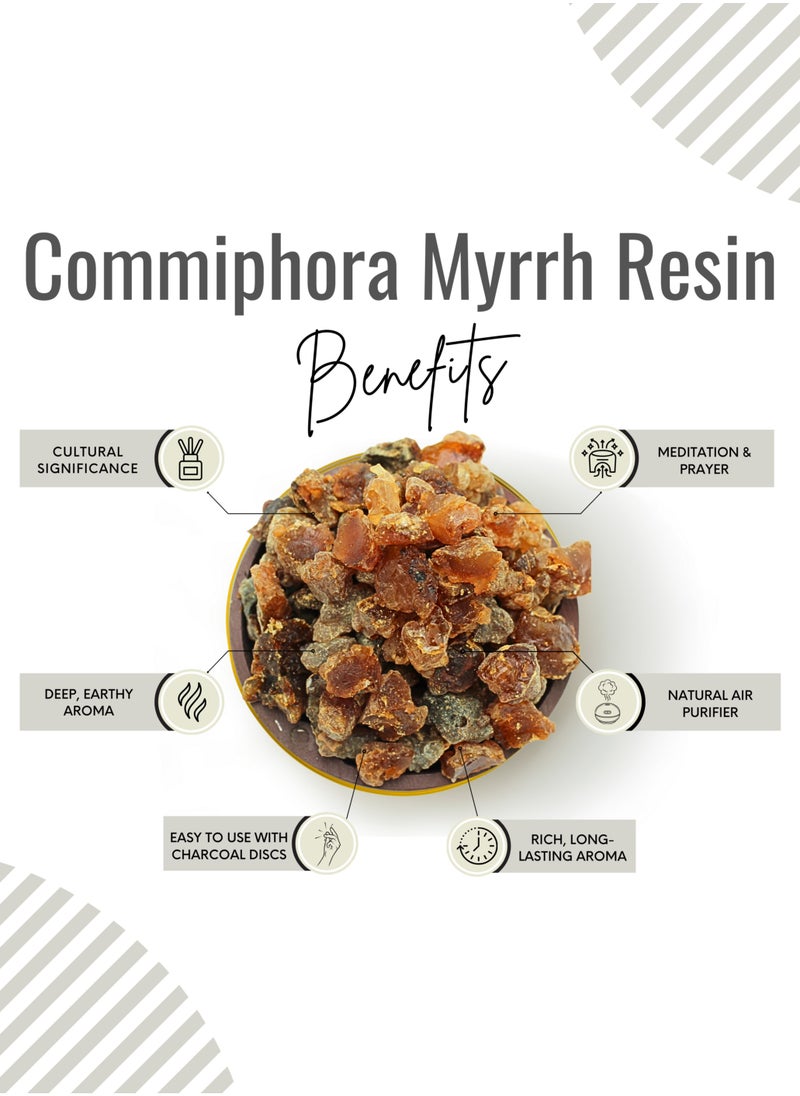 Awafi Mill - Myrrh Resin Incense with Triangle Charcoal Tablet - Image 1