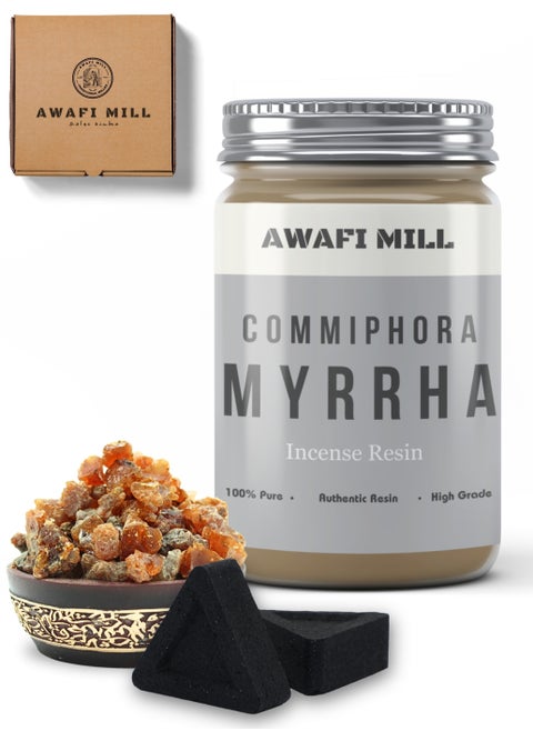 Myrrh Resin Incense with Triangle Charcoal Tablet