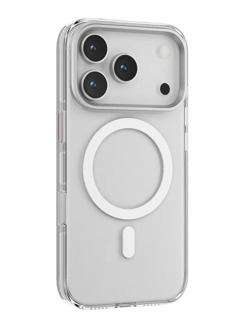 LEVELO iPhone 17 Pro Max MagSafe Allure PC Hard Case / Strong Magnets / Shock-Resistant Bumper / Ever-Clear Technology / Crystal Strength - Transparent - Image 4