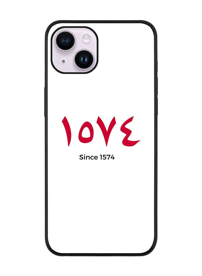 Stylizedd Rugged Black edge case for Apple iPhone 14 Plus Slim fit Soft Case Flexible Rubber Edges Anti Drop TPU Gel Thin Cover - LOVE Since 1574 - Image 1