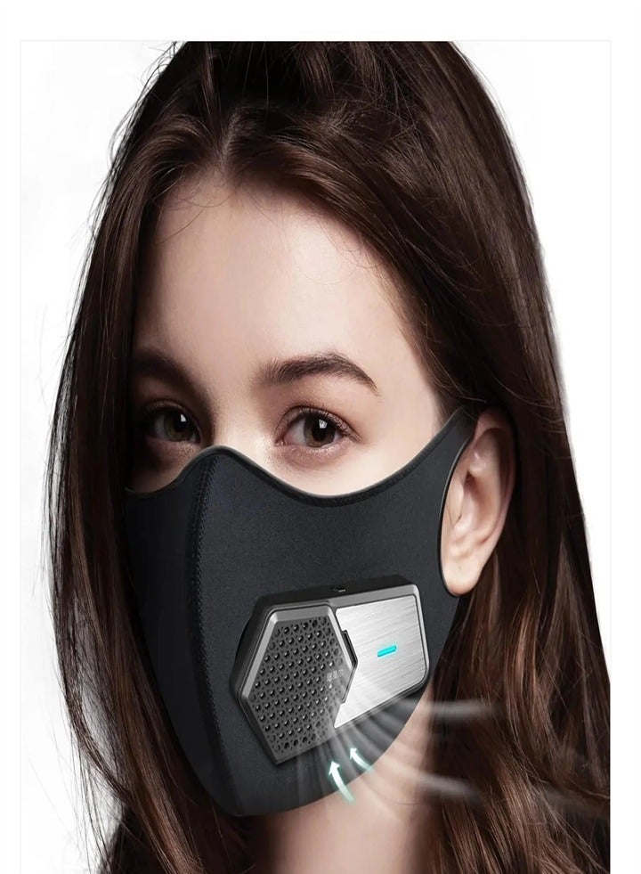 Personal wearable mask air purifier, portable mini air purifier, suitable for sports, cycling, running and other outdoor sports - Image 1